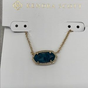 NWT Kendra Scott Aqua Apatite Elisa Necklace